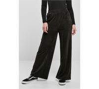 Urban Classics Ladies Velvet Rib Straight Sweat Pants Negro 5XL