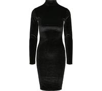 Urban Classics Ladies Velvet Turtleneck Mujer Vestido Corto Negro M 92% poliéster, 8% elastán