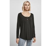 Urban Classics Ladies Viscosa Button Up Longsleeve Black XS