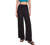 Urban Classics Ladies’ Wide-Leg Viscose Mujer Pantalones de Tela Negro 100% Viscosa Marlene