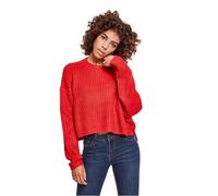 Urban Classics Ladies Wide Oversize Sweater Sudadera, Rojo, M para Mujer