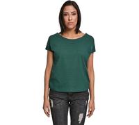 Urban Classics Ladies Yarn Dyed Baby Stripe Mujer Camiseta Verde-Negro M 100% algodón Ancho