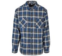 Urban Classics Lake Check Shirt Camisa para Hombre, Multicolor (Darkblue/Whitesand), M