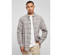 Urban Classics Larga Talla Grande Gris Camisa a Cuadros Casual de Estampado