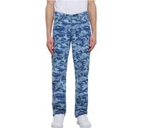 Urban Classics Laser Camo Printed Jeans Pantalones, Bluelasercamo, 36 para Hombre