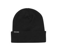 Urban Classics Leatherpatch Long Beanie Unisex Gorro Negro 100% Acrílico