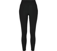 Urban Classics Leggings de Cintura Alta para Mujer Shiny Stripe, Negro/Negro, S