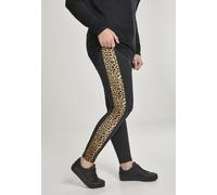 Urban Classics Leggings de mujer Leggings con estampado de rayas laterales Negro/Leo XS
