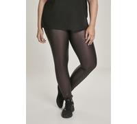 Urban Classics Leggings de mujer Leggings de cintura alta de piel sintética Redwine XS