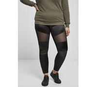 Urban Classics Leggings de mujer Leggings de malla Tech brillantes de mujer Negro XS