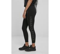 Urban Classics Leggings de mujer Leggings de marca de cintura alta para mujer Negro S