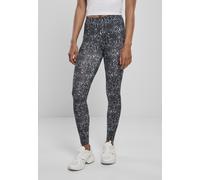Urban Classics Leggings de mujer Leggings de mujer AOP negro/blancoite 4XL