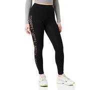 Urban Classics Leggings Ladies Lace Striped Yoga-Hose, Negro (Black 00007), 38 (Talla del Fabricante: Small) para Hombre