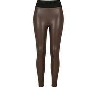 Urban Classics Ladies Faux Leather High Waist Mujer Leggins Negro