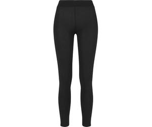 URBAN CLASSICS Leggings mujer para vestir, mallas elásticas de corte clásico, cintura elástica, talle bajo, color negro, tallas S - 5XL