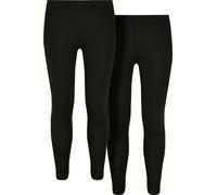 Urban Classics Girls Girls Jersey Leggings 2-Pack Negro/Negro 134/140