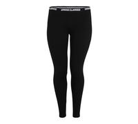 Urban Classics TB1492-00007 Leggings con Logo para Mujer, Negro, 38/S