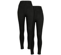 Urban Classics Mallas de cintura alta para mujer Jersey Leggings 2-Pack S