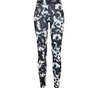 Urban Classics Leggings para Mujer Tie Dye, Blanco/Negro, M Delgado
