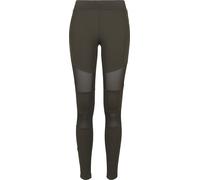 Urban Classics Leggings para niños Leggings Tech Mesh para niñas Darkolive 122/128