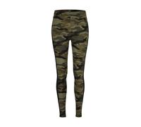 Urban Classics Leggings Camuflaje con Raya Mujer Leggins Bosque/Negro 91% Poliester, 9% elastán
