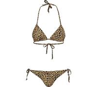 Urban Classics Leo Bikini Mujer Set Bikini marrón/Negro 88% Poliester, 12% elastán