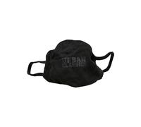 Urban Classics Logo Print Face Mask 2-pack, Máscara De Todos Los Días Unisex Adulto, Negro (Black), Talla Única
