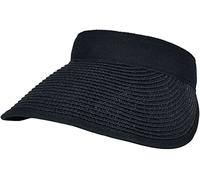 Urban Classics Logo Rafia Visor Gorra de béisbol, Negro, Talla única Unisex Adulto