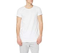 Urban Classics Long Shaped Side Zip Tee - Camiseta Hombre, Blanco (white 220), Large