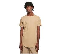 Urban Classics Long Shaped Turnup tee Camiseta, Unionbeige, S para Hombre