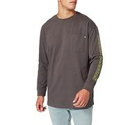 Urban Classics Longsleeve Neon Logo Boxy Pocket LS T-Shirt Camiseta, Dark Shadow, M para Hombre