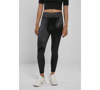 Urban Classics Mallas de mujer Mallas brillantes de cintura alta negras 5XL