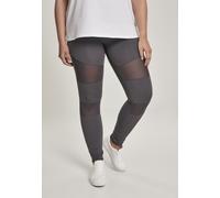 URBAN CLASSICS Ladies Tech Mesh Leggings mujer elásticos para deporte, con 4 insertos de malla funcional, corte clásico, pantalones de deporte, cintura elástica.