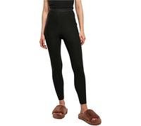 Urban Classics Mallas de Punto para Mujer Pantalones de Yoga, Negro, S