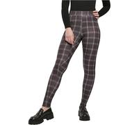 Urban Classics Mallas para mujer, Pantalones de Yoga Mujer, Negro (Black Check), XS