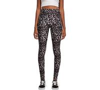 Urban Classics Mallas para Mujer Pantalones de Yoga, Negro (Black Leo), L