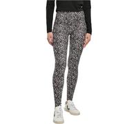 Urban Classics Mallas para mujer, Pantalones de Yoga Mujer, Negro/Blanco (Black/White Line), XS