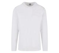 Urban Classics Manga Larga básica Hombre Camiseta Manga Larga Blanco L 100% algodón Regular
