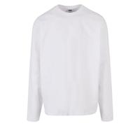 Urban Classics Manga Larga de Gran tamaño Ultra Pesada Camiseta, Blanco, 4XL para Hombre