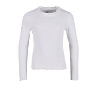 Urban Classics Manga Larga para niña Camiseta, Blanco, 110/116 EU para Niñas