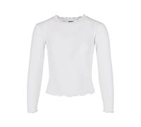 Urban Classics Manga Larga para niña Camiseta, Blanco, 146-152 para Niñas