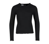 Urban Classics Manga Larga para niña Camiseta, Negro, 110 cm para Niñas