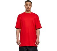 Urban Classics Camiseta TB006 Tall Tee Hombre, algodón grueso oversize, cuello redondo, Rojo 6XL