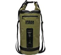 Urban Classics Mochila Unisex multifunción, Impermeable, Bolsillo Grande con Cremallera, 2 Bolsillos de Malla en la Parte Delantera, con 2 Correas de Lona y asa, en 3 Colores, 3 litros, Verde Oliva,