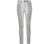 Urban Classics Pantalones skinny mujer Animal Stretch Twill multicolor Offwhite Snake 38 (Talla 27)