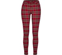 Urban Classics Pantalones skinny tartán mujer Multicolor (Red/Blk 00200) Talla 52 (34)