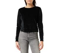 Urban Classics Mujer Short Velvet Crew Sudadera, Negro (Black 7), S