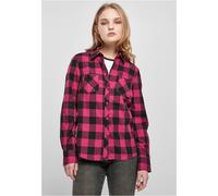 Urban Classics Mujeres Bocamanga Franela a Cuadros Camisa Franela Cuadro