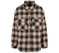 Urban Classics Mujeres Franela Acolchada Overshirt Camisa a Cuadros de