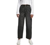 Urban Classics Mujeres High Waist Ancho Pierna Recortada Pantalones Vaqueros